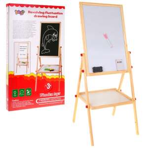 Fa mágneses rajztábla és krétatábla tartozékokkal - Ramiz