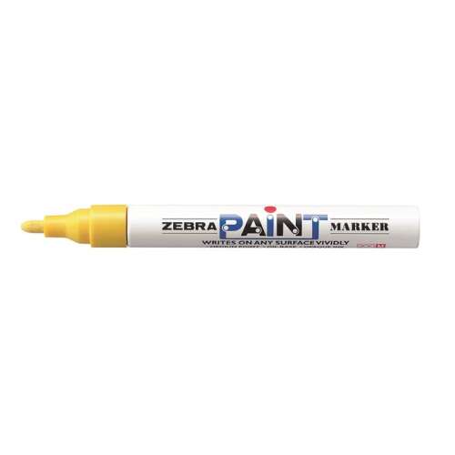Zebra Paint Marker, sárga, 3 mm, bármilyen felületre ír