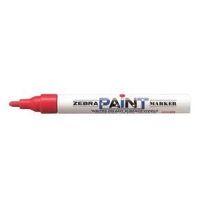 ZEBRA PAINT MARKER, piros, 3 mm, olajbázisú tinta, tartós jelölő - Lakkmarker