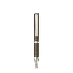 ZEBRA Ballpoint pen, 0.24 mm, telescopic, metallic grey barrel, ZEBRA "SL-F1", blue