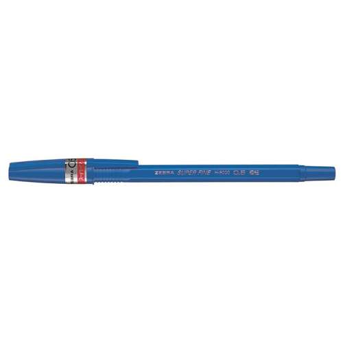 ZEBRA Guľôčkové pero, 0,21 mm, uzáver, ZEBRA "H-8000" modrá