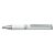 Zebra SL-F1 retractable ballpoint pen, 0.24mm, metal white barrel, blue ink