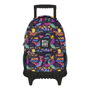 Bits & Bobs Dragons Trolley Backpack with wheels, school bag with wheels, kids backpack with wheels, rolling backpack, kids trolley backpack - Backpack
