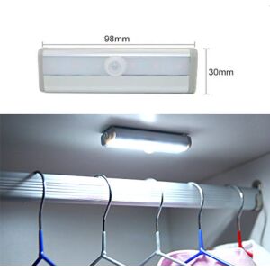 Motion sensor LED closet light, USB rechargeable, 98x30mm, wardrobe lighting - Lamp & Lighting