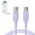 Joyroom S-CC100A14 USB C to USB C cable, 100W, 1.2m, purple