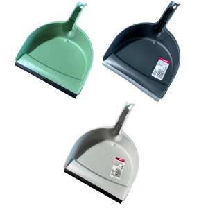 York Compact Mix GREY dustpan with rubber edge, 3 colors: green, grey, white - Dustpan