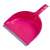 York Compact Mix pink dustpan with rubber edge