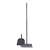 York Partvis broom and dustpan set with a long handle, grey color