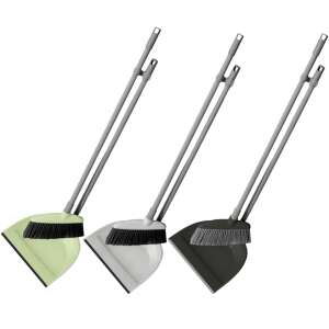 York dustpan and brush set, grey, green, white, 3 colors, cleaning supplies, home cleaning - YORK