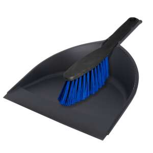 York dustpan and brush set, black, 22x10x32cm - Cleaning