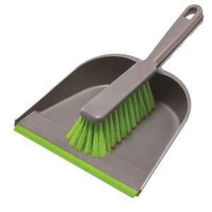York Dustpan with Rubber Edge + Brush 23x11x32cm 78541701 - Cleaning