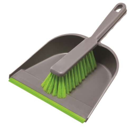 York Dustpan with Rubber Edge + Brush 23x11x32cm 78541701