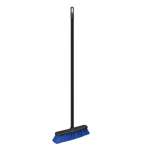York Partvis 120cm broom with handle, blue bristles, 33x10cm head