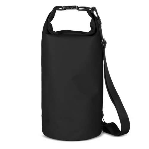 PVC vízálló hátizsák táska 10l - fekete