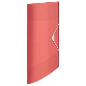 Esselte ColourBreeze PP coral rubber folder, A4 size, for storing notes, projects and notebooks - Elastic folder
