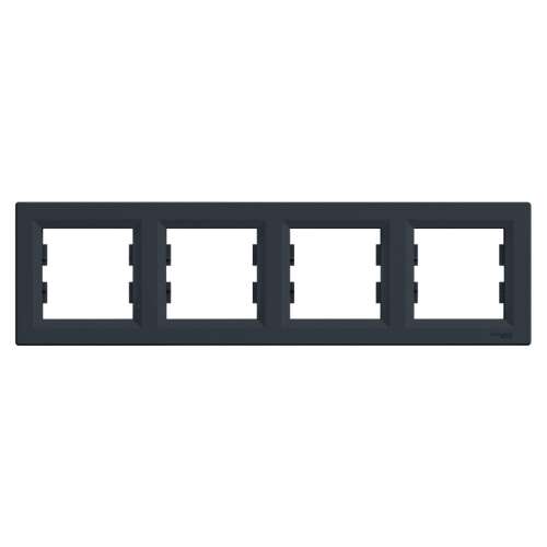 Schneider ASFORA orizontală cu patru rame - Antracit (EPH5800471)