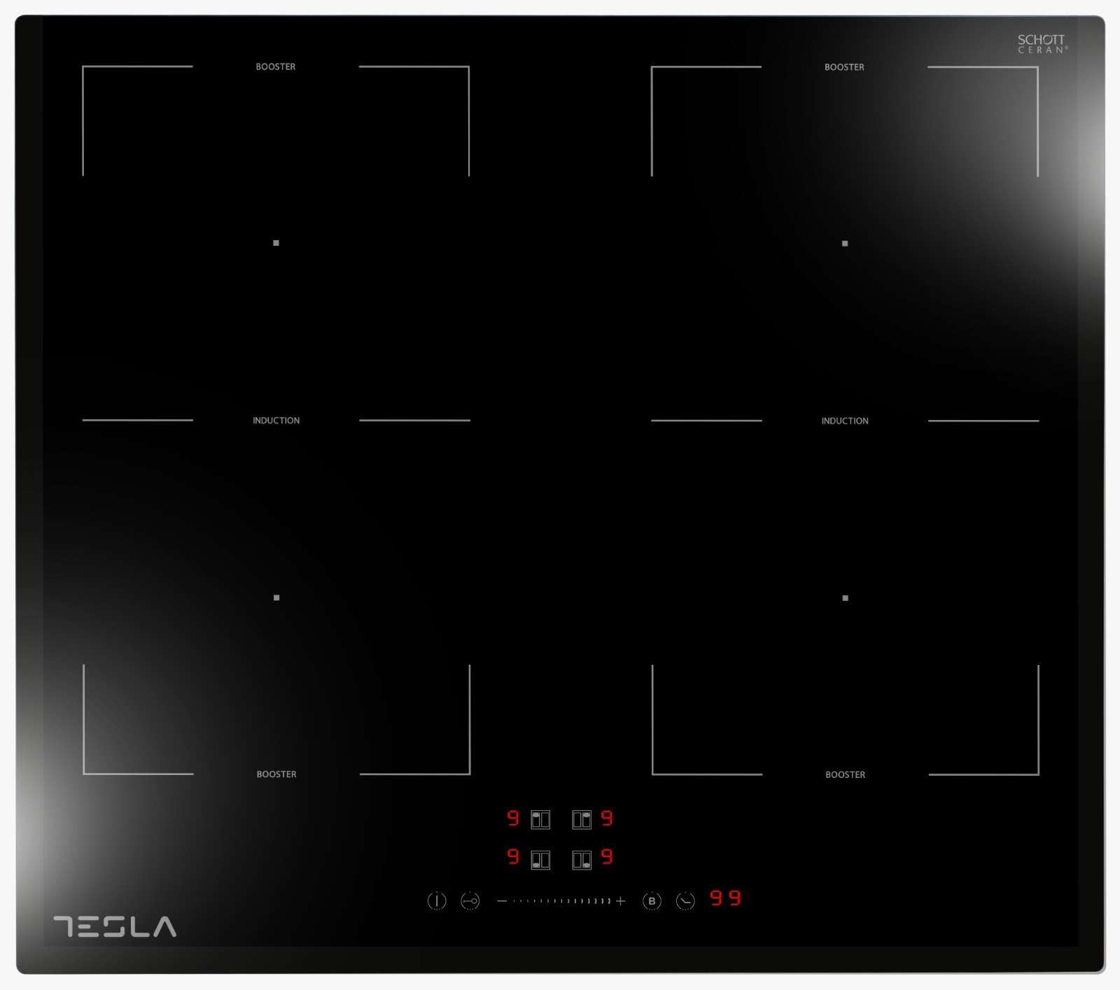Tesla hi6200tb indukciós főzőlap - fekete