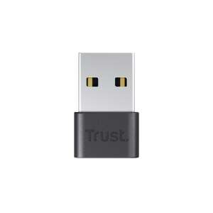 USB adaptér Bluetooth 5.0 Trust Myna, čierny, pohľad spredu - Bluetooth adaptéry