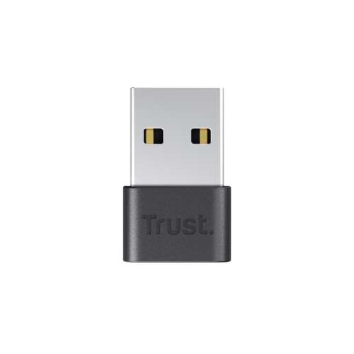 Trust Myna Bluetooth 5.0 USB-Adapter, schwarz, Vorderansicht