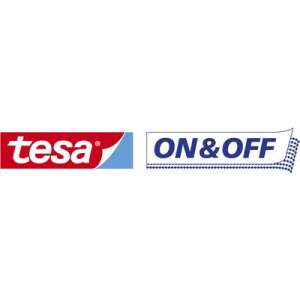 Tesa On & Off puncte autoadezive velcro, negru, 16 mm - Benzi velcro