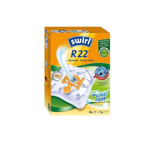 Swirl R22 porszívózsákok, 4 db-os csomag, Rowenta, Alaska és egyéb modellekhez kompatibilis - Swirl
