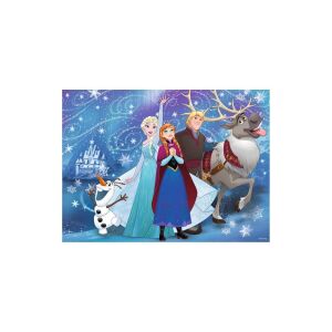 Ravensburger Die Eiskönigin Glitzer Puzzle mit Elsa, Anna, Kristoff und Olaf - Puzzle & Rätsel