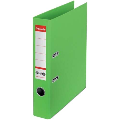 Esselte No.1 A4 50mm green ring binder, recycled and recyclable, CO2 neutral