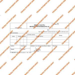 C.318-119/V 50x3lapos "Deviza bevételi pénztárbizonylat" nyomtatvány, üres, kitölthető mezőkkel - Patria