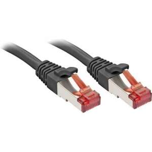 RJ45 Hálózat Csatlakozókábel CAT 6 S/FTP 2.00 m Fekete Védővel LINDY 70416215 - FTP kábel