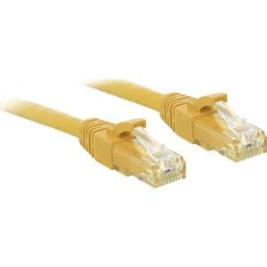 Lindy Cat6 U/UTP sárga patch kábel RJ45 csatlakozókkal - Kábel