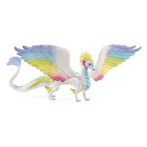 Schleich Szivárvány sárkány figura, Rainbow Dragon toy figure with wings - Schleich