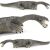 Schleich Nothosaurus Figure, prehistoric reptile toy, 22cm, multiple angles