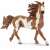 Schleich Pinto horse figurine, brown and white, running pose