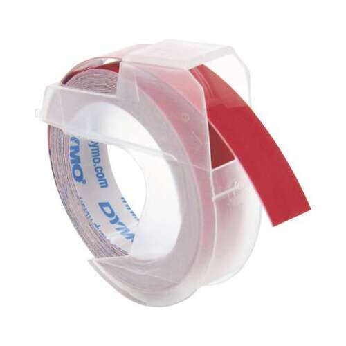 DYMO Prägeband - Piros Felirat Szalag - 9 mm x 3 m