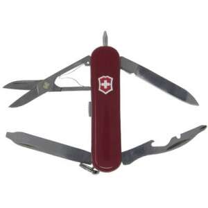 Victorinox svájci bicska Midnite Manager 0.6366, piros, multifunkciós, zsebkés, ollóval, sörnyitóval, csavarhúzóval, tollal, LED lámpával - Victorinox