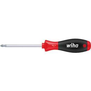 Wiha SoftFinish PH 2 Phillips screwdriver, 100mm blade, red and black handle - Screwdriver