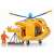 Fireman Sam Wallaby 2 helicopter toy with light and sound effects