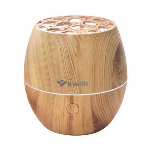 TrueLife D3 Light Ultrasonic Humidifier and Essential Oil Diffuser, Oak