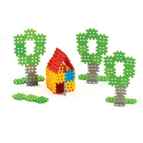 Marionex Mini Waffle Baukasten, Haus und Bäume bauen