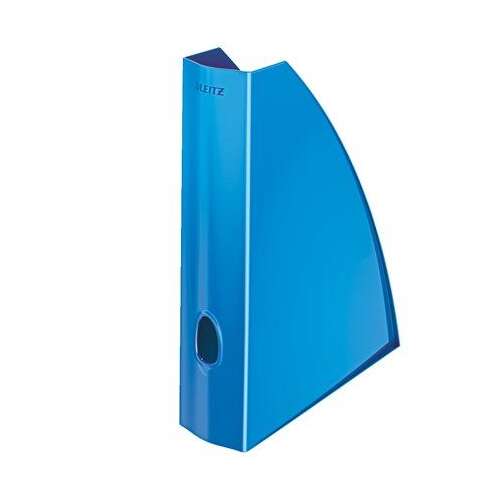 Leitz WOW A4 műanyag iratpapucs, metálkék