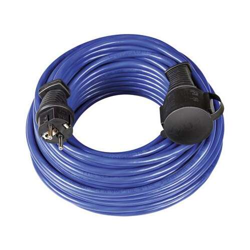 Brennenstuhl 25m outdoor extension cable with protective caps, blue, N05V3V3-F 3G 1,5 mm2