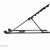 Neomounts NSLS085BLACK stojak na laptopa widok z boku, czarny