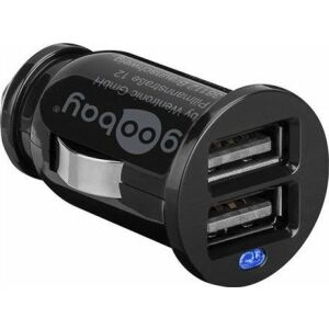 Twin USB Autoladegerät (2x USB) | Goobay | Goodbay Dual USB Autoladegerät 2,1A | 5 V 134129957 - Autoladegeräte