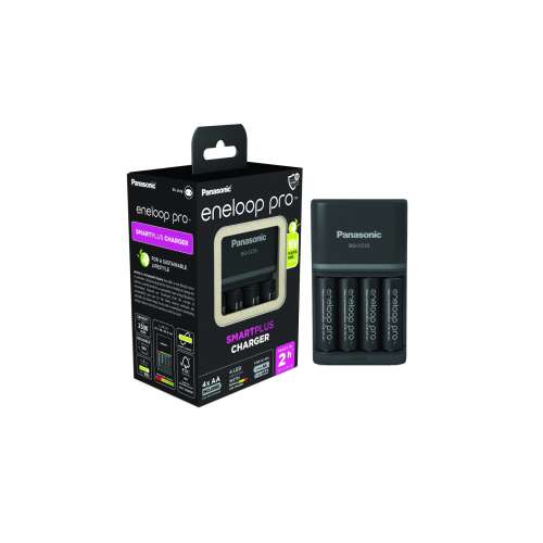 Panasonic Eneloop Pro BQ-CC55 4x AA/AAA NIMH Battery Charger + 4 baterii