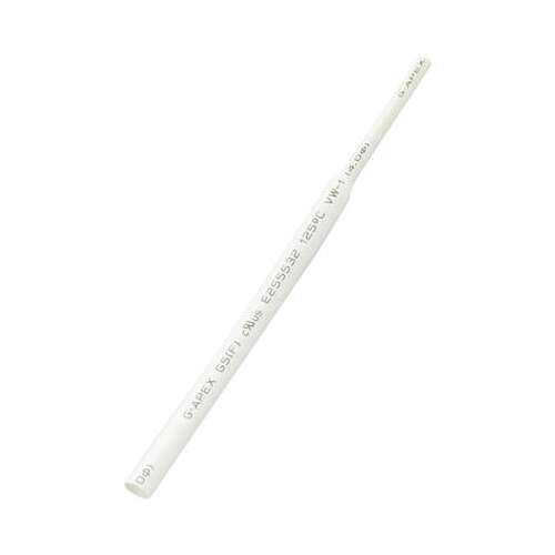 Fehér zsugorcső, 6 mm átmérő, 2:1 zsugorodási arány, 10 m hosszúság, TRU COMPONENTS 1566759 - Tru Components