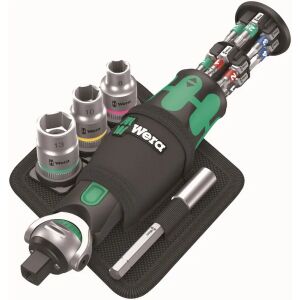 Wera 8009 Zyklop Pocket Set 2 Račňa so sadou nástrčných kľúčov a bitov - Nástrčkové kľúče