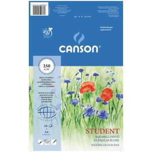 Canson Student Aquarell Papír Blokk - A4 - 10 db - 250 g/m²