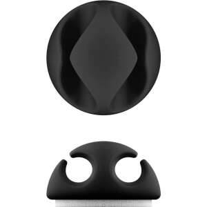 Goobay kábelrendező, fekete, 2-utas, ragasztós, 6 db-os - Goobay