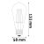Avide LED Filament ST57 bulb 7W 725lm 2500K E27 - Warm white 75840423