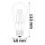Avide LED Filament ST57 light bulb dimensions